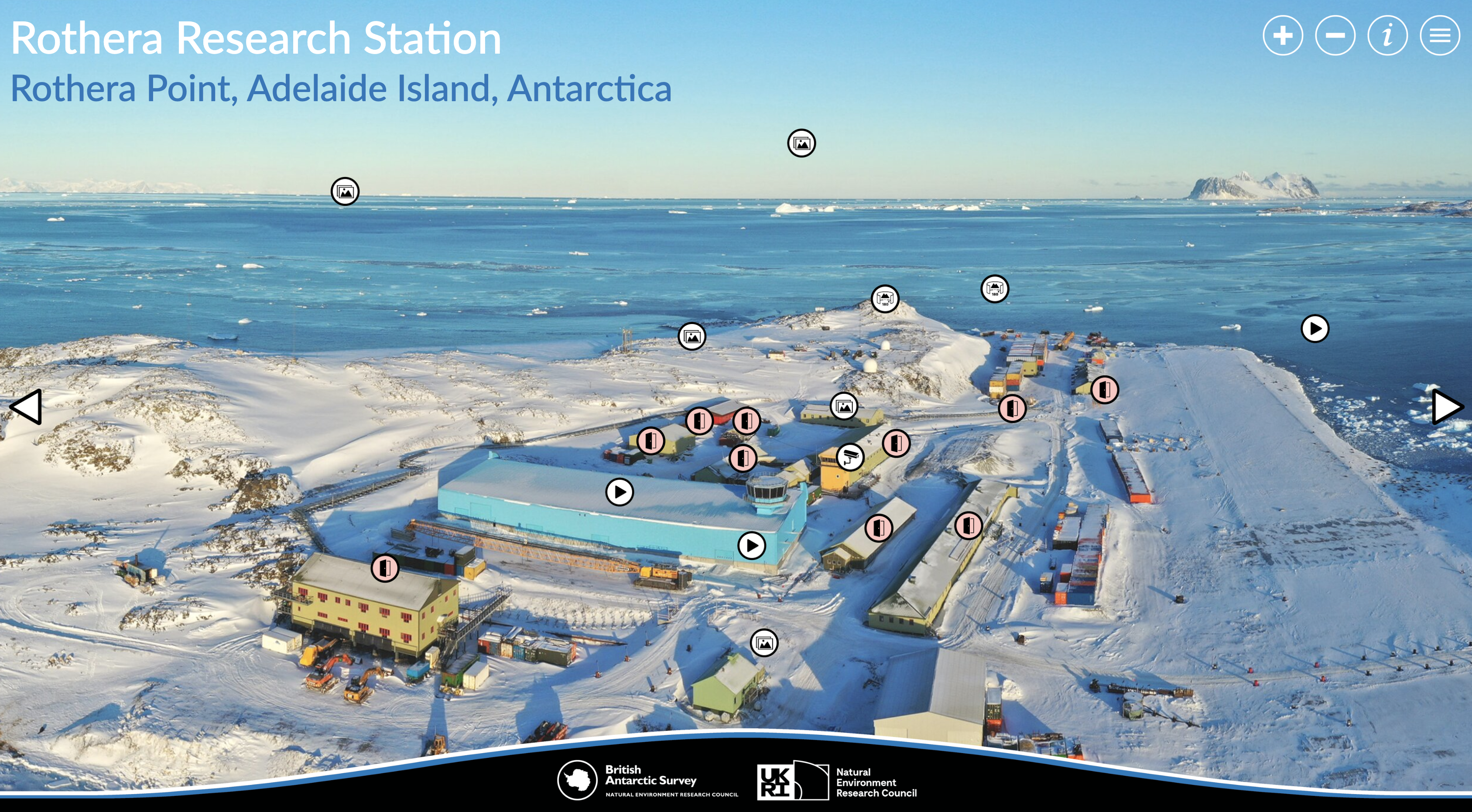 A screengrab of a virtual tour platform