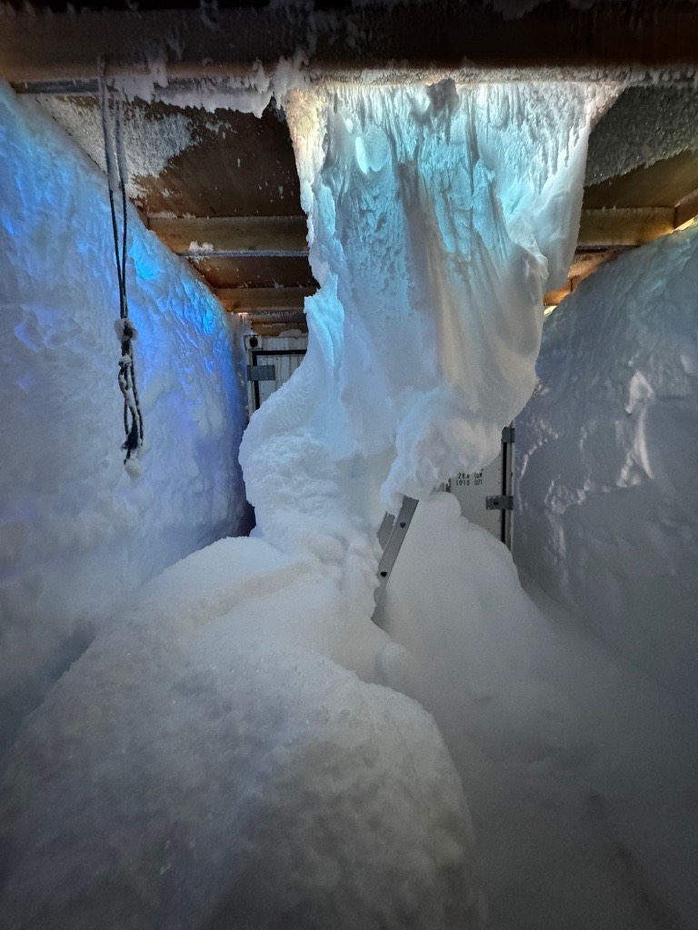 A magical, twisting ice formation